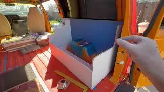 91 Dodge camper van project,Finally got started on my cabinets 