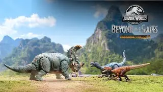 Jurassic World Hammond Ornitholestes, Mussaurus & Sinoceratops | Beyond the Gates Creator Edition 7