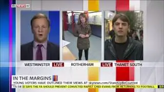 Sky News Debate Jack Duffin of UKIP and Barney Sadler of Labour Discuss 2015 Election