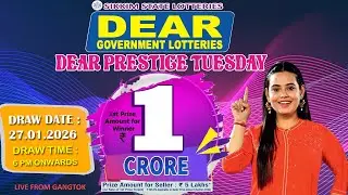 DEAR LOTTERY LIVE DEAR 6 PM 27.01.2026 SIKKIM LOTTERY LIVE DEAR LOTTERY LIVE LOTTERY SAMBAD LIVE