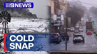 Arctic blast brings snowfall to parts of NSW | 9 News Australia