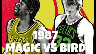 Larry Bird Highlights vs Magic Johnson Highlights 1987