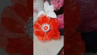 giant flower organza, organza de flores #diy #flowers #tutorial