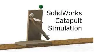 Solidworks motion analysis catapult simulation