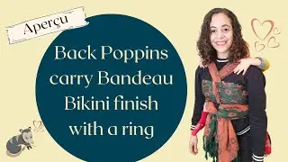 Back Poppins carry Bandeau Bikini finish with a ring