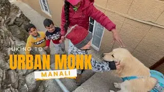 Hidden Cafe in Manali: Hiking to Urban Monk with Dogs | My First Vlog