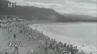 Hawaii Newsreel 1964 Surfing Makaha