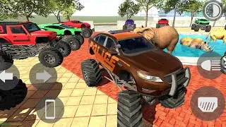 Full Car Collection Police 4y4 Hunter Car Driving Frankline And Attack Animals #gaming #trending 