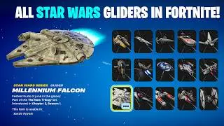 Evolution of All Star Wars Gliders in Fortnite  (Chapter 2 Season 1 - Chapter 6 Season 1)