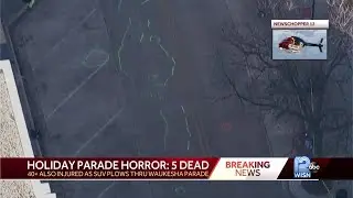 News Chopper 12 aerial view of holiday parade horror