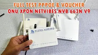 Review & Setting ONT Xpon NETVIBES NVB663NV9 Postel Board ZTE Mode PPPoE + Hotspot