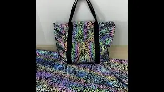 Chinastars iridescent reflective printing fabric for bag design