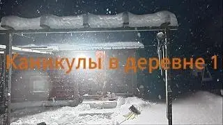 В деревеньку на каникулы! Разведать обстановку и расчистить снег. 