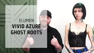Vivid Azure Blue Hair Color Ghost Roots | Elumen | Goldwell Education Plus
