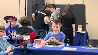 Dominic Burger 3x3 Washtenaw Spring 2025 WCA Competition Cubing April 19, 2025 13.57 second solve