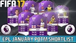 FIFA 17 | January Premier League POTM Shortlist (Kane, Alli, Giroud)
