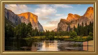 Calm Mountain Valley at Sunset | Frame TV Background Visual | TV Living Art 4K