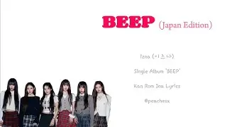izna (이즈나) 'BEEP (Japan Edition)' ColorCodedLyrics | Lirik Terjemahan | Kan Rom Ina