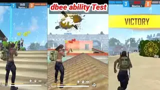 Ability Test DBee character with GamePlay | Free Fire DBee Ability and skills and