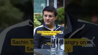 Sachin Tendulkar was angry on Saurav Ganguly 😵 #sachintendulkar