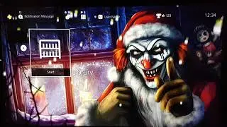 Spooky Santa Clown dynamic Theme Ps4