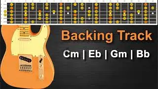 Strong Rock Guitar Backing Track in C Minor | 72 BPM |