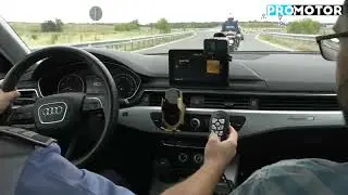 Am filmat din autospeciala Poliției Române. Diferența dintre Audi A4 de poliție și modelul civil