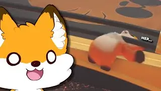 STEPFOX I'M STUCK! | Fox VTuber plays PARTY ANIMALS