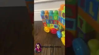 Mega Bloks First Builders ABC Musical Train 100+ Pieces Big Building Blocks Toy
