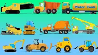learning Construction Vehicles names in English| Names of heavy equipment , machinery vehicles