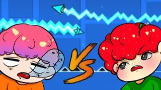 Tопи против ТОП 100 игрокa в ритм-игрax | ГД гонка | Геометри Даш