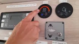 whale heating and hot water controls,  in our Autotrail F70.