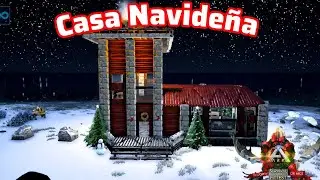|ARK BUILD| 🔴 COMO HACER UNA HERMOSA CASA NAVIDE&Ntilde;A 🎄🏠 - TUTORIAL 
