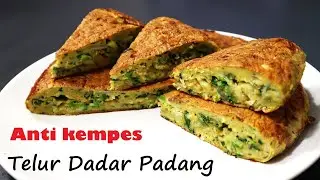Cara membuat telur dadar Padang yang tebal dan dijamin anti kempes