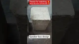 Speaker box design #speaker #box #design #shorts #viral