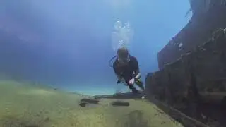 Insta360 - wrakduik 'Carib Cargo' - duiker Hans