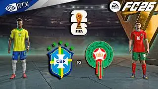 FC 26 - Brazil vs Morocco Ft. Raphinha, D&iacute;az | FIFA World Cup 2026 Full Match | PC&trade; [4K60]