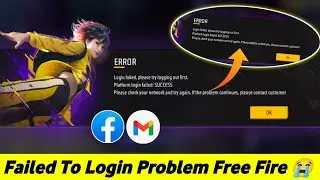 login failed please try logging out first free fire | free fire Platform login failed problem Solve