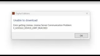 e_google_device_limit_reached  || Google Play Books || Adobe Digital Edition device limit reached
