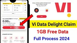 Vi app se data delight claim kaise kare | Vi data delight claim 2024