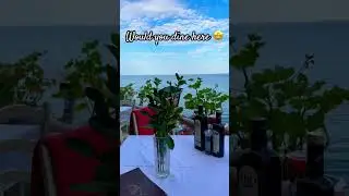 Romantic restaurant overlooking the seaside #beach #restaurant #romantic #summer