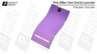 Prismatic Powders Pink Glitter PPB-6956 Over Orchid Lavender PSS-0961