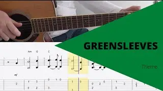 GREENSLEEVES (COURS GUITARE + TAB)