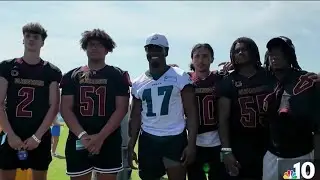How an Eagles training camp session inspired a local high school football team