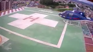 Helicopter Crash in Grande International Hospital - Chopper Crash of simrik air caught on tape