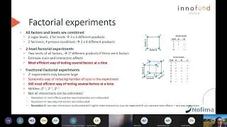 Session Fourteen: Design of experiments for sensory studies