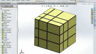 How to make Mirror Rubik Cube design in Solidwork/SW m Mirror Rubik Cube kaise bnaye/Tutorial No-018