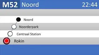 Amsterdam GVB omroepen Metro 52 Station Zuid tot Noord Noord/Zuidlijn#Ceyhungamingtube