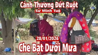 Nhìn cảnh này thấy thương sư phụ Minh Tuệ dưới mưa cùng sư Phúc Giác, Minh Tạng 28/1/26