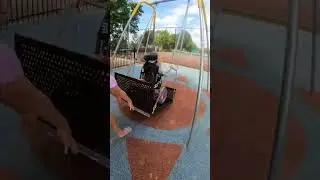 HOW A WHEELCHAIR SWING WORKS-INCLUSIVE PLAYGROUND